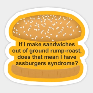 Assburger's Syndrome Sticker